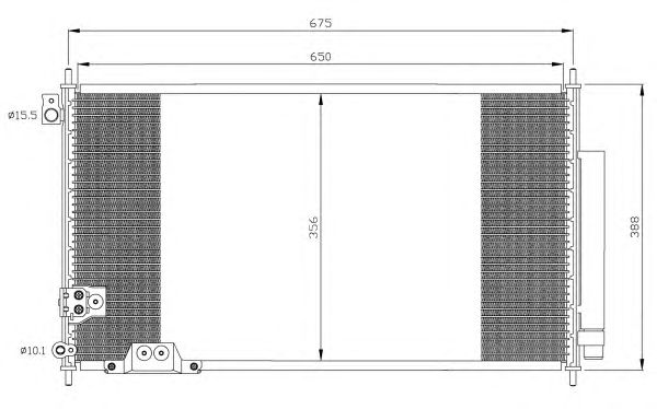Радиатор кондиционера NRF 35740
