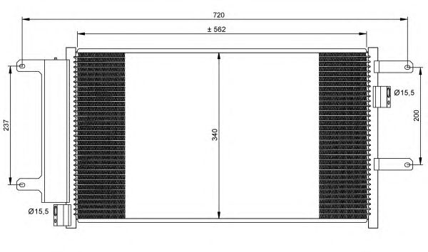 Радиатор кондиционера NRF 35751