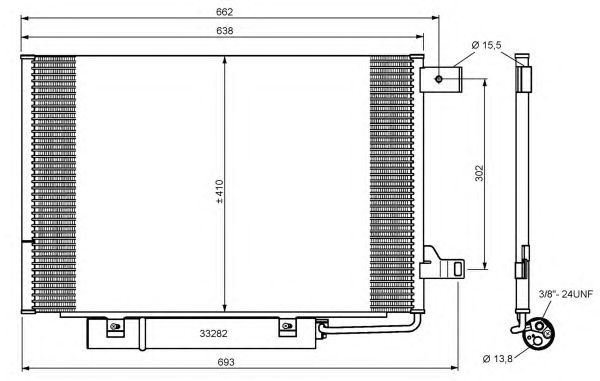 Радіатор кондиціонера NRF 35759