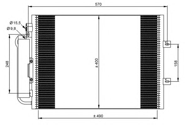 Радіатор кондиціонера NRF 35879