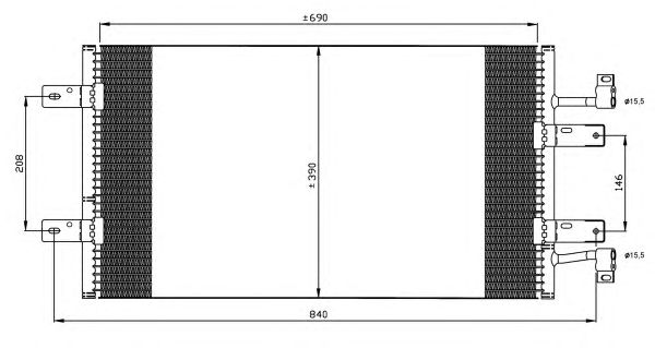 Радіатор кондиціонера NRF 35900