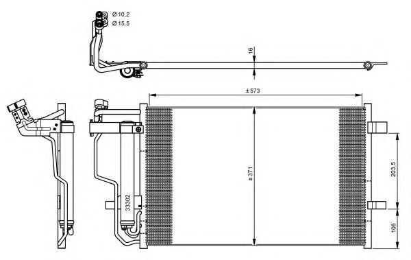 Радиатор кондиционера NRF 35922