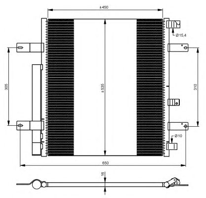 Радиатор кондиционера NRF 35925