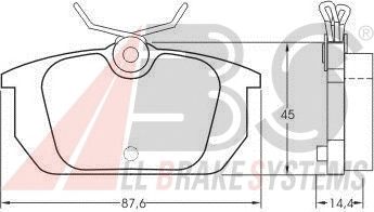 Тормозные колодки A.B.S. 36188