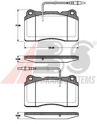 Тормозные колодки A.B.S. 37408