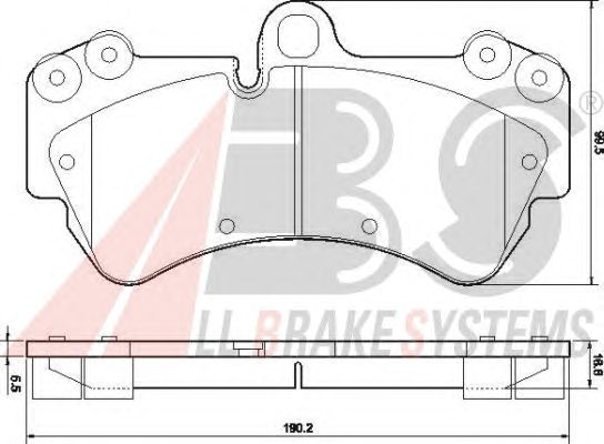Тормозные колодки A.B.S. 37445