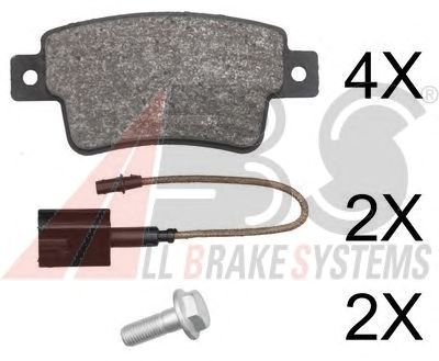 Тормозные колодки A.B.S. 37796