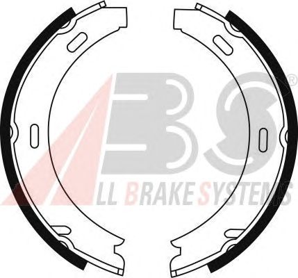 Тормозные колодки ручника A.B.S. 8902