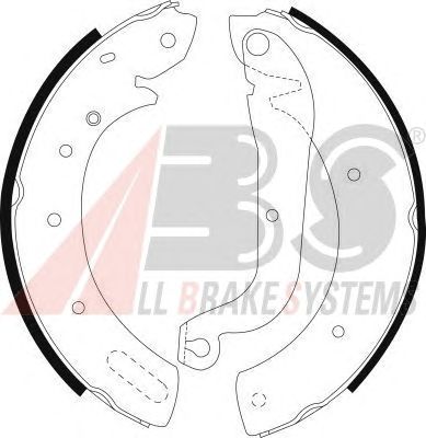 Тормозные колодки A.B.S. 8971