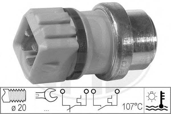 Датчик температуры охлаждающей  жидкости ERA 330288