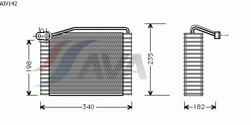 Испаритель кондиционера AVA QUALITY COOLING AIV142