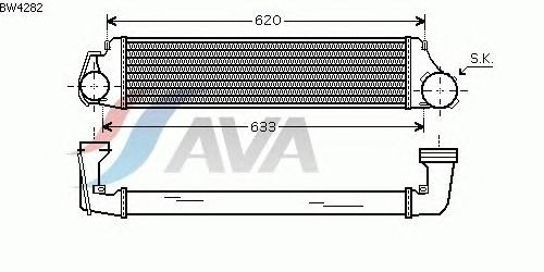 Интеркулер AVA QUALITY COOLING BW4282