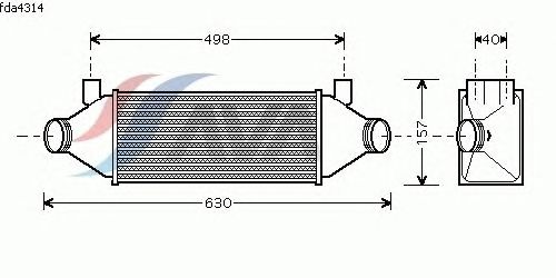 Интеркулер AVA QUALITY COOLING FDA4314