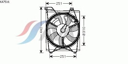 Вентилятор охлаждения AVA QUALITY COOLING KA7516