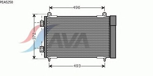 Радиатор кондиционера AVA QUALITY COOLING PEA5258