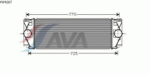 Интеркулер AVA QUALITY COOLING VW4267