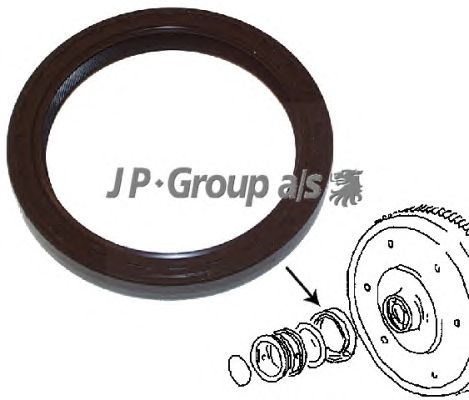 Сальник коленвала JP GROUP 8119500100