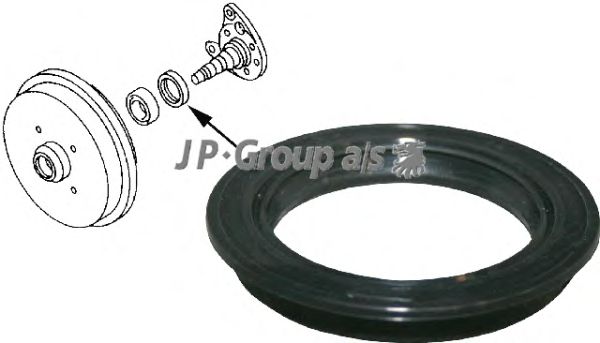 Сальник ступицы колеса JP GROUP 1151250200