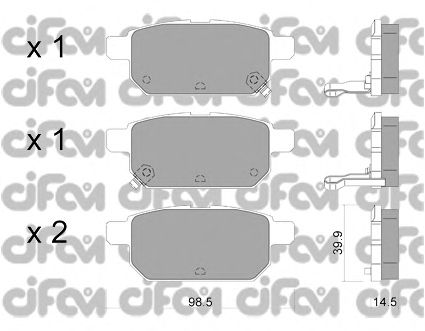 Тормозные колодки CIFAM 822-915-0