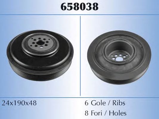 Шкив коленвала MALO 658038