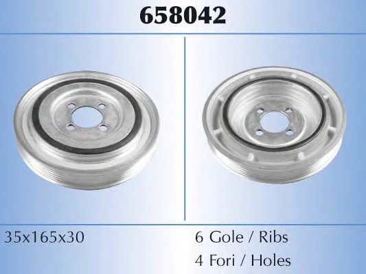 Шкив коленвала MALO 658042