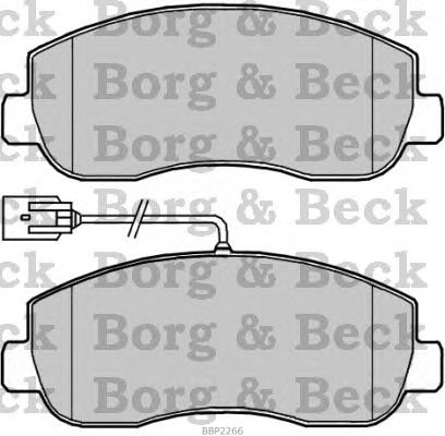 Тормозные колодки BORG & BECK BBP2266