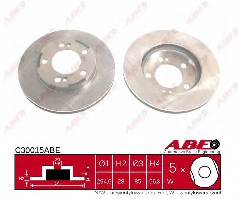 Гальмівний диск ABE C30015ABE