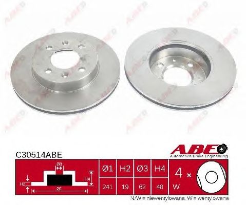 Гальмівний диск ABE C30514ABE