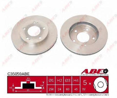 Гальмівний диск ABE C35059ABE