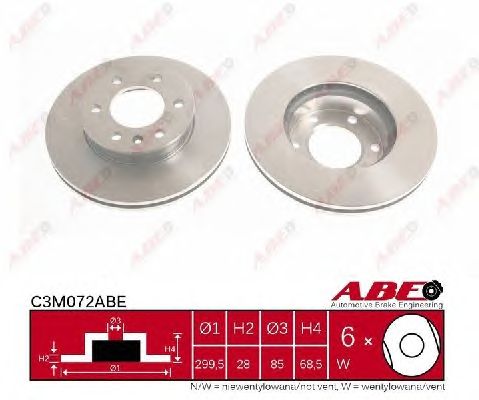 Тормозной диск ABE C3M072ABE