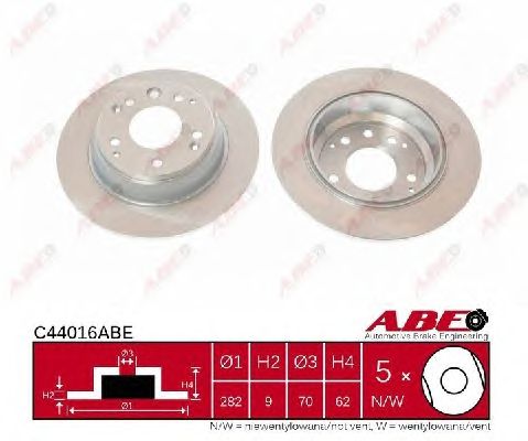 Тормозной диск ABE C44016ABE