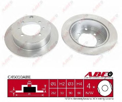 Гальмівний диск ABE C45010ABE