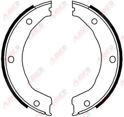 Тормозные колодки ручника ABE CRG002ABE