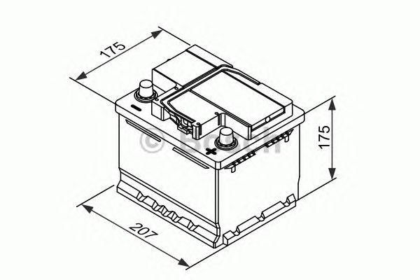Стартерная аккумуляторная батарея BOSCH 0 092 T30 010 T3