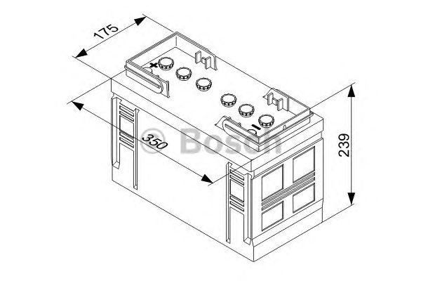 Стартерная аккумуляторная батарея BOSCH 0 092 T30 360 T3