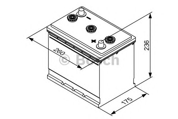 Стартерная аккумуляторная батарея BOSCH 0 092 T30 610 T3