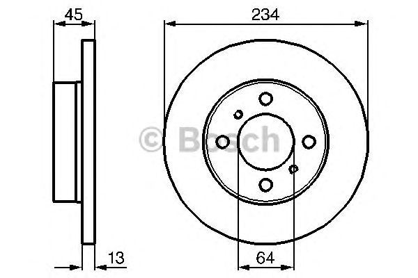 Тормозной диск BOSCH 0 986 478 636