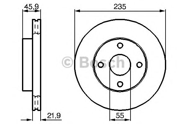 Тормозной диск BOSCH 0 986 478 787