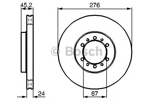 Тормозной диск BOSCH 0 986 478 844