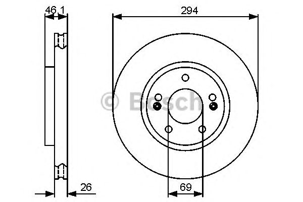 Тормозной диск BOSCH 0 986 479 434