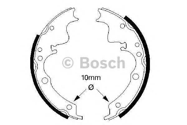 Тормозные колодки BOSCH 0 986 487 347