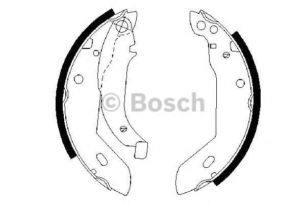 Тормозные колодки BOSCH 0 986 487 533