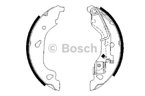 Тормозные колодки BOSCH 0 986 487 596