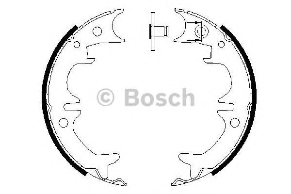 Тормозные колодки ручника BOSCH 0 986 487 602