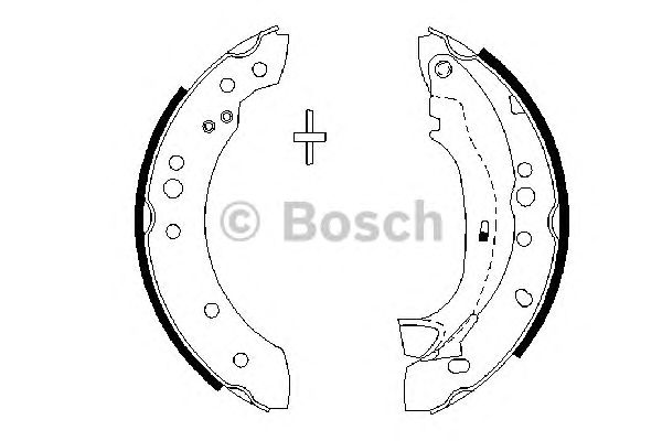 Тормозные колодки BOSCH 0 986 487 664
