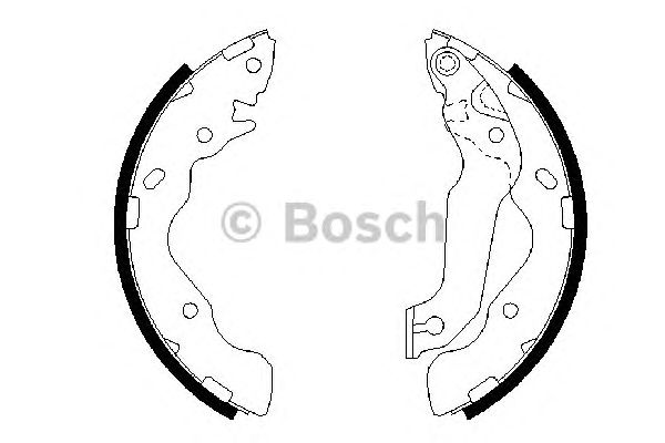 Тормозные колодки BOSCH 0 986 487 673