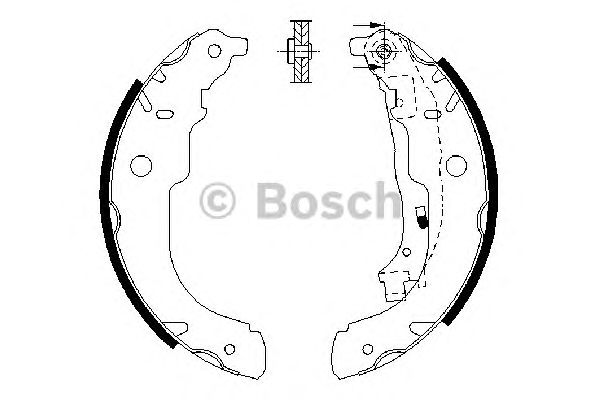 Тормозные колодки BOSCH 0 986 487 721
