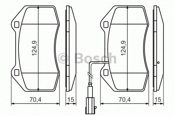 Гальмівні колодки BOSCH 0 986 494 228