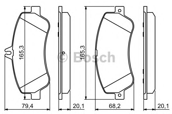 Тормозные колодки BOSCH 0 986 494 302