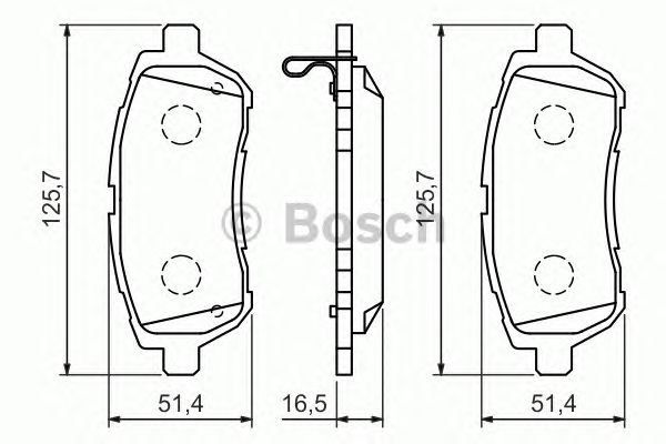 Тормозные колодки BOSCH 0 986 494 320